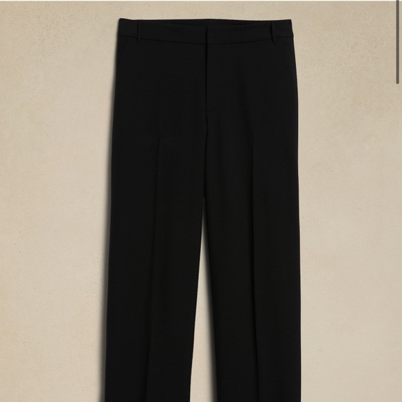 NWT BANANA REPUBLIC MARTIN-FIT TEXTURED BLACK TROUSERS CLASSIC MID-RISE - Picture 2 of 7